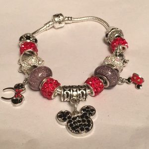 European charm bracelet with some Pandora beads